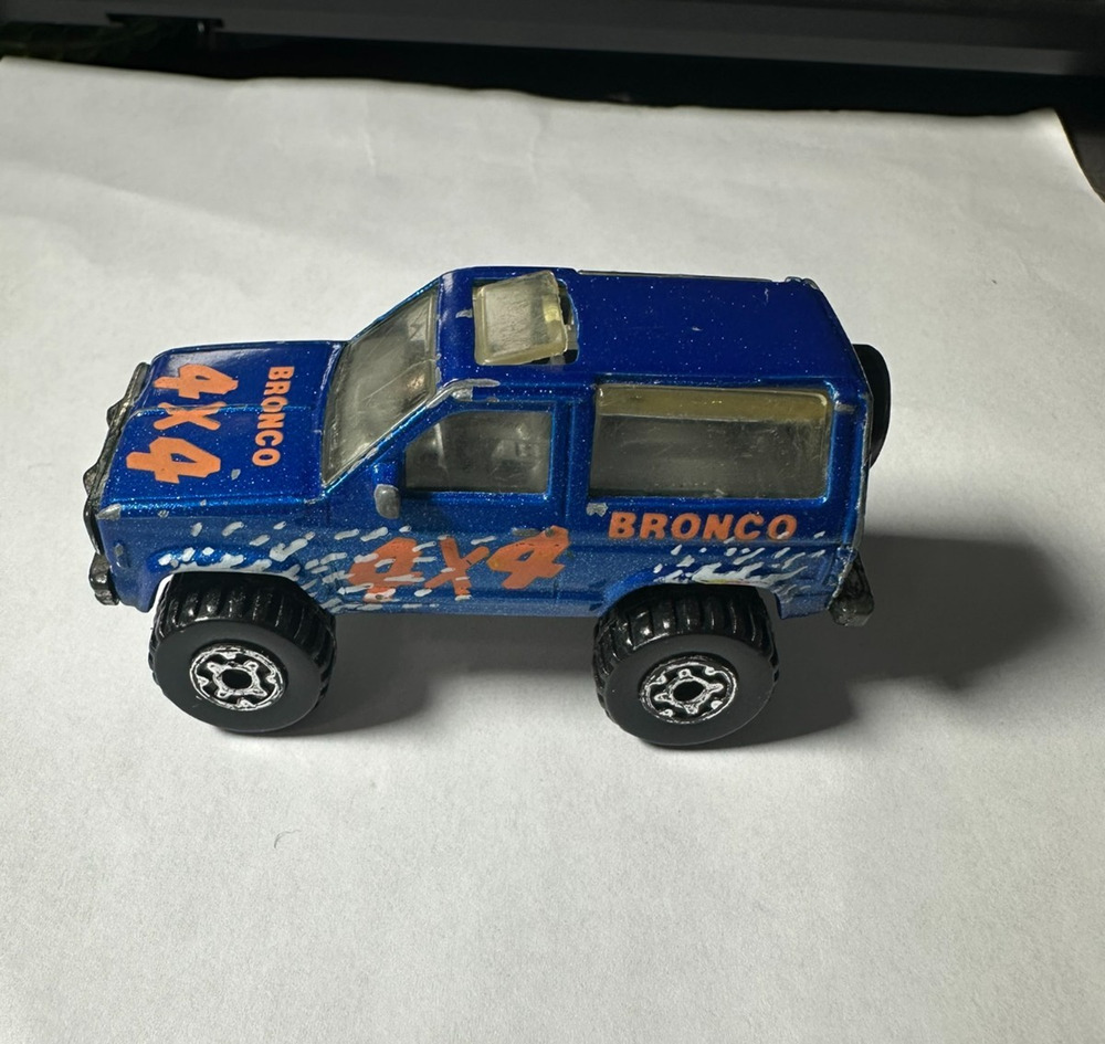 1987 Matchbox Blue Ford Bronco II 4x4